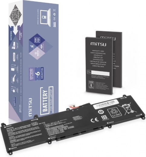 MITSU Battery for ASUS VivoBook S13 (C31N1806) 11.4 V 3600 mAh 41 Wh