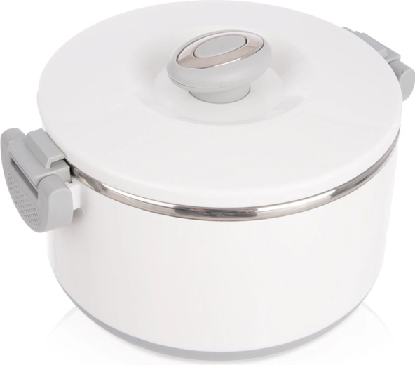 Thermal food container stainless steel 1.6 l white