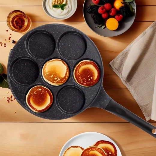 7 apvalios formos tolygiai vienodoms porcijoms