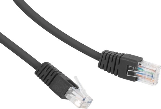 Patch cable category 6 UTP 0.5m black
