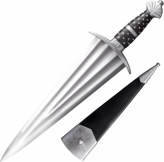Cold Steel cinquedea kolekcinis kardas 36,8 cm, raudonmedis ir odinis dėklas