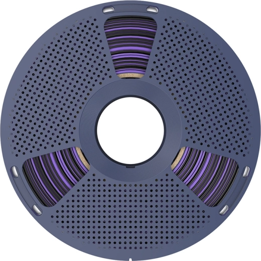 Dvispalvis Multi Color efektas: juoda ir violetinė viename filamente