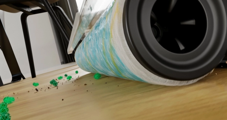 Hygienic!Spin iki 500 aps./min higieniškai švarioms grindims