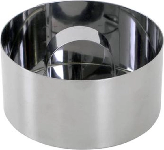 Nerūdijančio plieno apvali maisto forma 8 cm