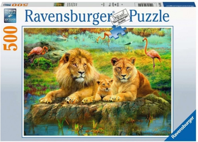 Ravensburger dėlionė Liūtai savanoje 500 detalių