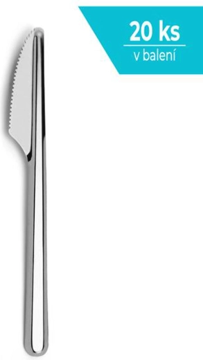 Stainless steel table knife Amefa Leaves – set of 20 pcs