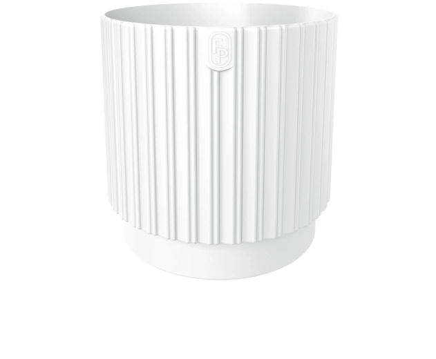 MIKA Cyli Petit ECO Recycled flowerpot 18 cm white
