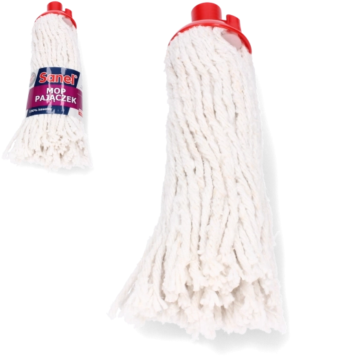 Sanel virvelinis medvilninis mopas Pajączek 22 cm
