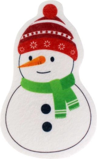 Dish Sponge Snowman 8 × 12.9 × 3 cm
