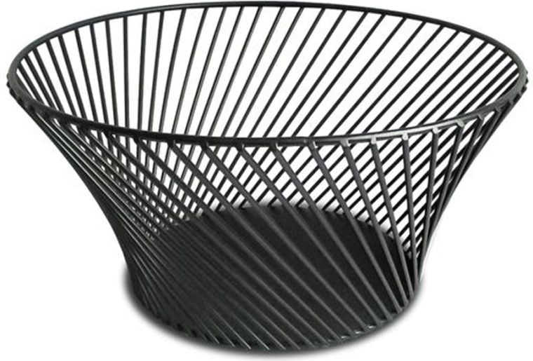 Vielinė vaisių dubenė Kitchisimo juoda 25,5 cm