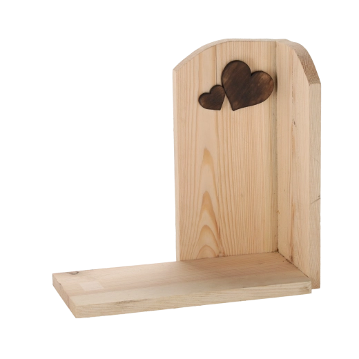 Wooden stand for a candle and floral arrangement