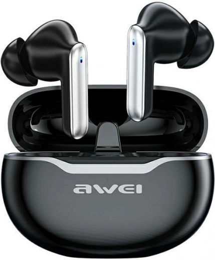 AWEI T50 TWS TWS belaidės ausinės Bluetooth 5.3 – juodos