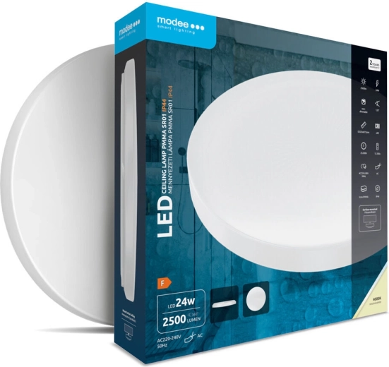 Modee apvalus lubinis LED šviestuvas PMMA 24 W 4000 K IP44