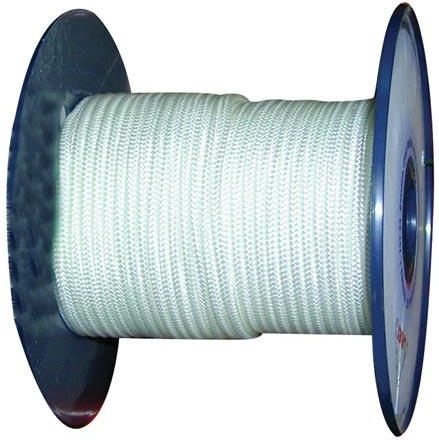 Braided polyamide coreless cord 2 mm white 200 m