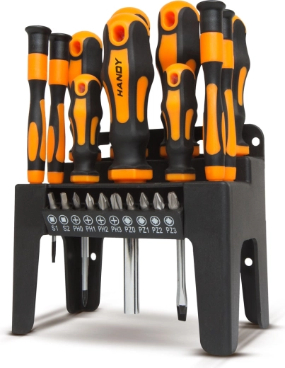 Handy Screwdriver Set with Holder, 22 Pieces
