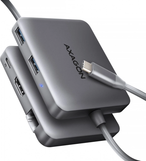 Axagon HMC-5HL USB-C šakotuvas 5 viename su HDMI 4K/60 Hz, GLAN ir PD 100 W