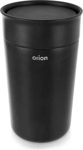 Black stainless steel thermal mug 350 ml