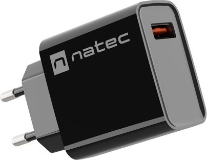 Tinklo įkroviklis NATEC ribera 1× USB‑A 18 W, juodas