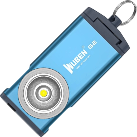 Wuben G2 Blue mėlynas mini raktų žibintuvėlis 500 lm