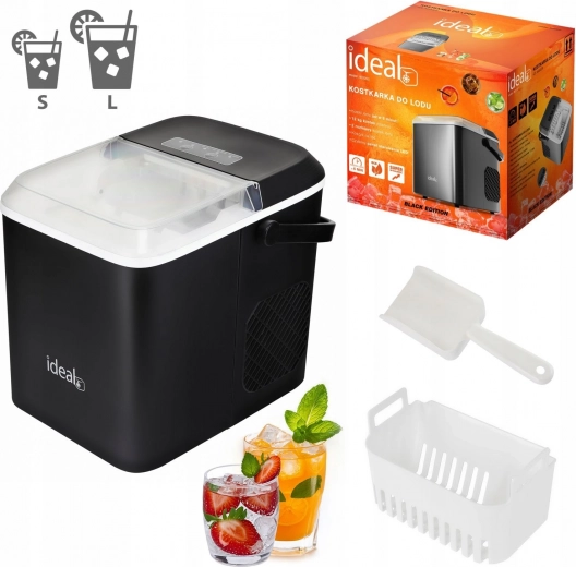 Ledo gaminimo aparatas IDEAL 12 kg, smulkintas ir kubeliai, 100 W
