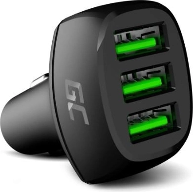 PowerRide Car Charger 54 W with 3× USB and Ultra Charge 18 W Fast Charging