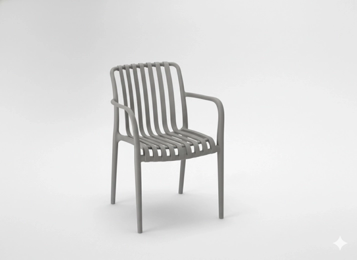 Garden chair gray with UV filter