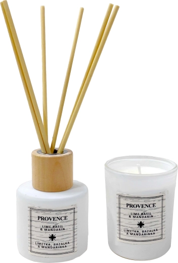Gift Set Candle and Diffuser Lime Basil Mandarin Provence