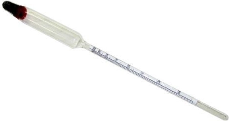 Alcoholmeter for Distillates 20–96% (210 mm)