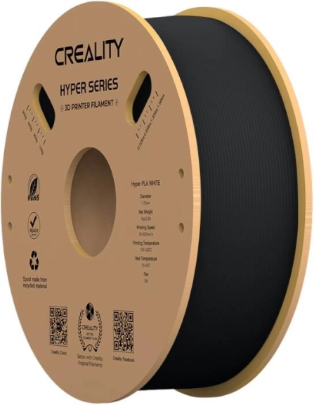 Creality Hyper PLA gija, juoda, 1,75 mm, 1 kg
