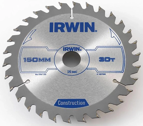 IRWIN Saw Blade 150 mm, 30 teeth, thin cut for wood