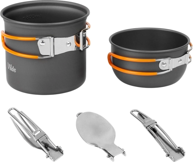Lightweight anodized aluminum and safe folding handles