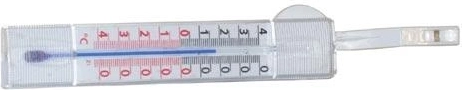 Window self-adhesive thermometer 14 cm, plastic, white