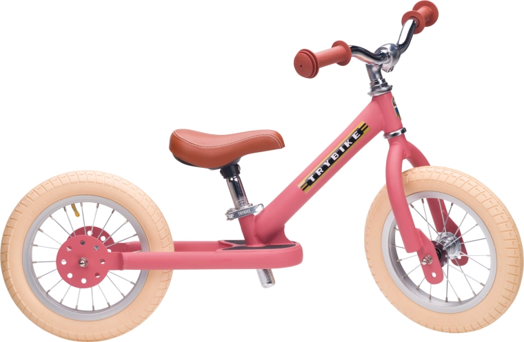Pink Trybike balance bike for kids