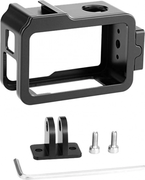 Metalinė PULUZ apsauginė dėklas su laikikliu, skirtas DJI Osmo Action 3/4