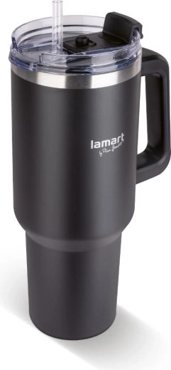Termopuodelis „Lamart Huge“, juodas, 0,9 l