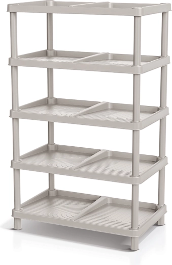 TASSY RACK shoe rack, light brown