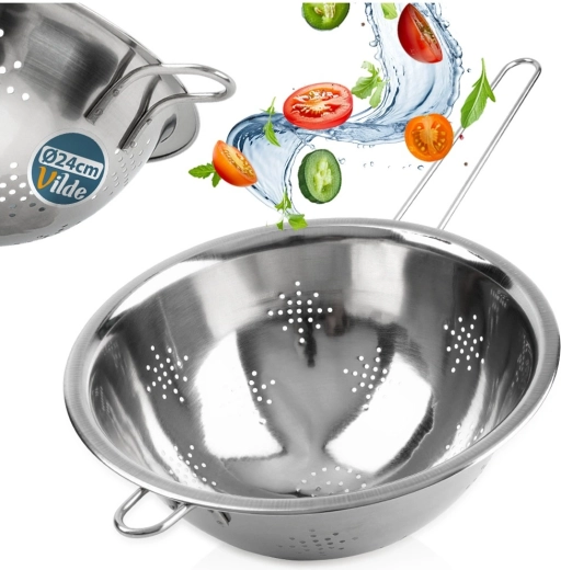 Universal 24 cm colander for every kitchen