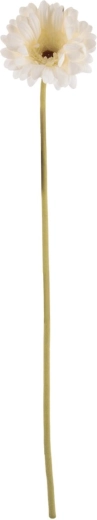 Artificial Gerbera Flower, White, 61 cm
