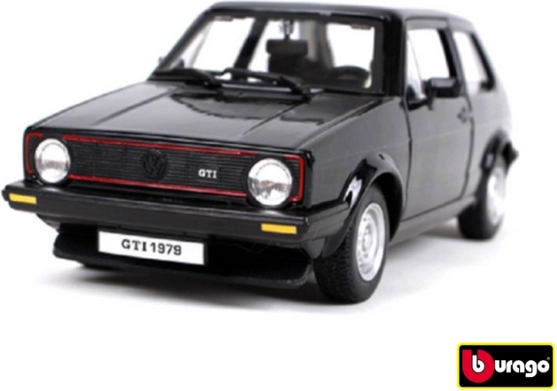 Automobilio modelis Bburago Volkswagen Golf MK1 GTI 1:24 juodas