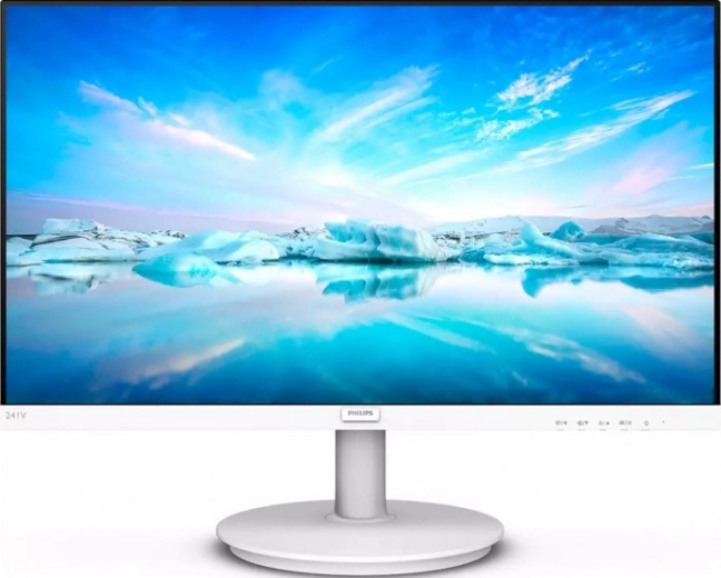 Philips 23,8" IPS monitorius su garsiakalbiais – baltas