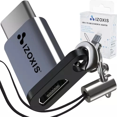 OTG USB‑C į micro USB 2.0 adapteris su virvele