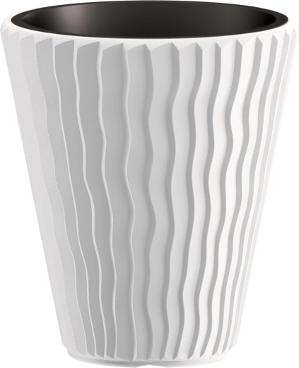 Sandy Planter with Insert 34.9 cm White