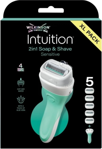 Wilkinson Intuition 2-in-1 Soap & Shave Sensitive women’s razor with soap
