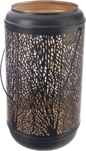 Metalinis žvakidė Tree juodai auksinė 29 cm