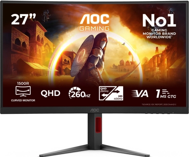 AOC Gaming curved gaming monitor CQ27G4Z2 27" QHD 260 Hz VA