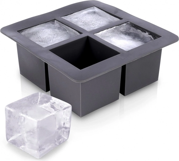Silikoninė forma XXL ledo kubeliams 15,5 × 15,5 × 6 cm