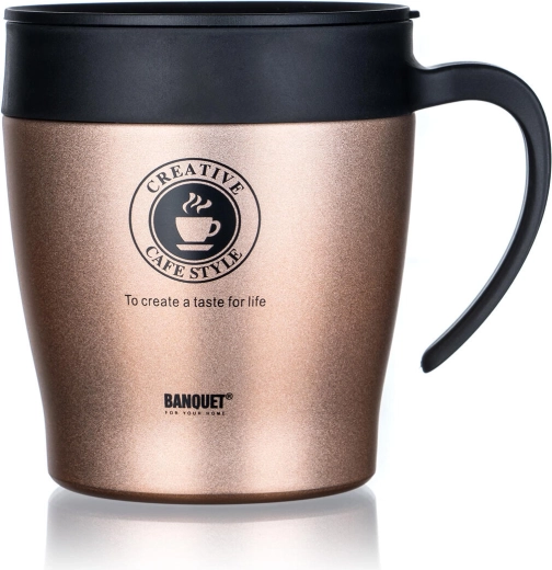 TAZZA Thermal Mug 330 ml Brown Metallic