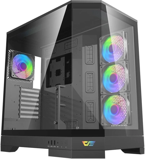 Computer Case with RGB Backlighting