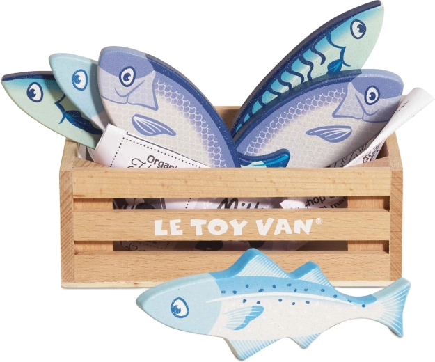 Medinės žuvys dėžutėje Le Toy Van