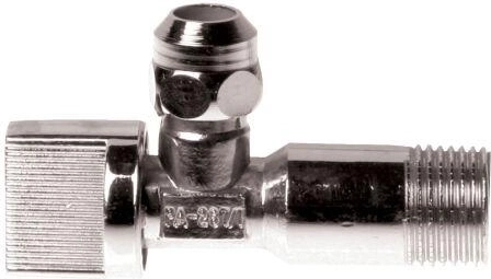 Kampinis ventilis 1/2" × 3/8" be filtro